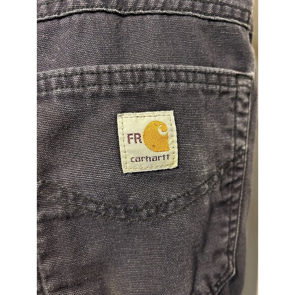 Carhartt FR Flame Resistant CAT 2 Pants Mens 42x34 Navy Blue loose fit FRB159 - Picture 4 of 12